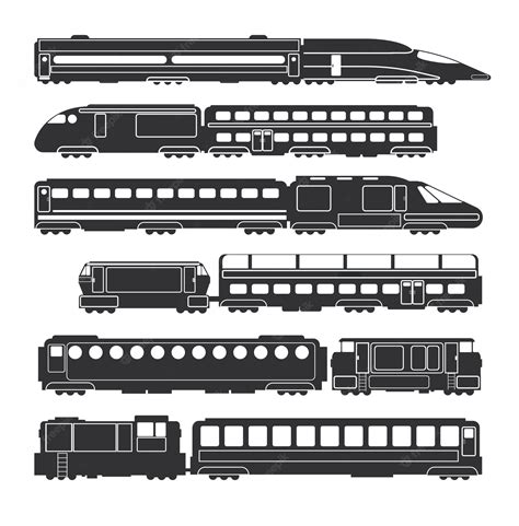 Modern Train Silhouette