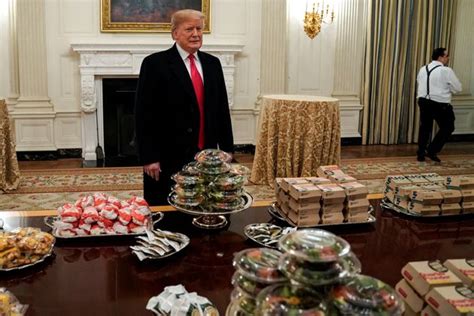 Trump Orders Hundreds Of Burgers For White House Guests As Shutdown