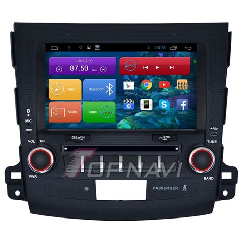 Topnavi Quad Core Android Car Gps Navigation For Mitsubishi