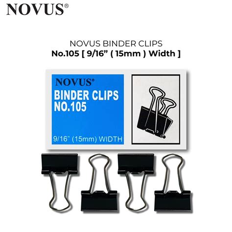 Jual Novus Binder Clips No Mm Penjepit Kertas Klip Kertas