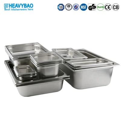 Heavybao High Quality Stainless Steel Electrolytic Restaurant Gn