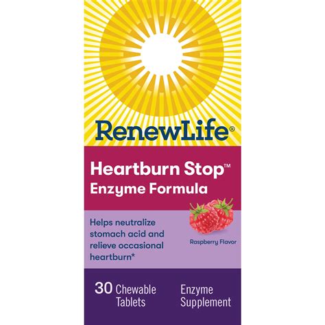 Brandclub - Renew Life Heartburn Stop Gummy, Plant-Based Enzyme