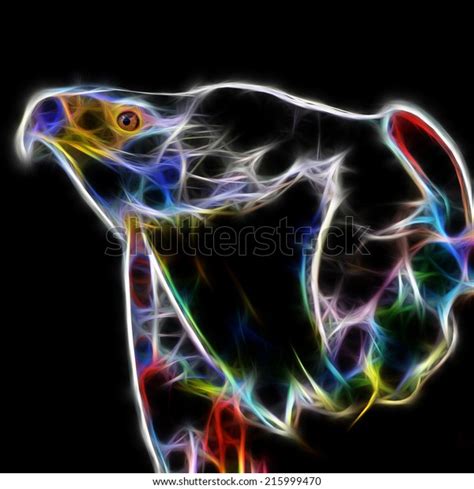 Fractal Illustration Bald Eagle Stock Illustration 215999470 Shutterstock