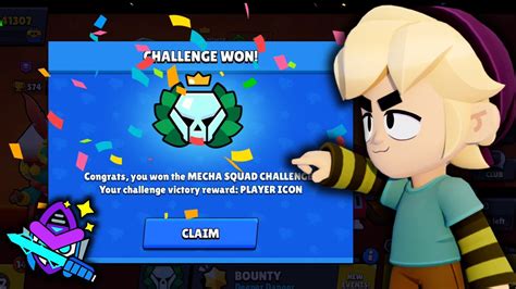 Wins In Mecha Squad Challenge Free Icon Brawl Stars Youtube