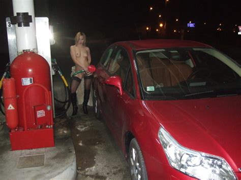 Pumping Gas Naked A La Madonna Porn Photo Pics