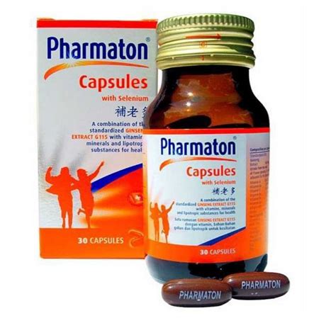 New Pharmaton With Selenium And Ginseng G115 Extract For Vitality 30 Capsules