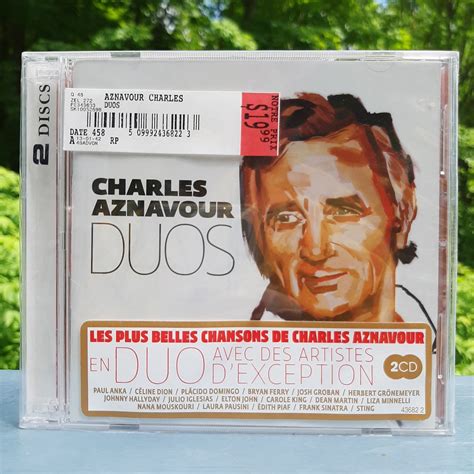 Sealed Charles Aznavour Duos Vintage 2000s 2 Cd Set Album Duets Compilation French Classic