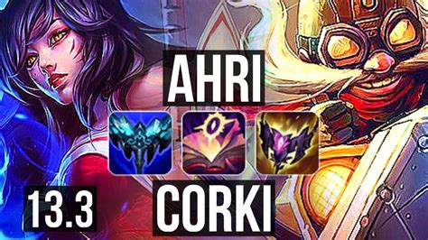 AHRI Vs CORKI MID 5 0 7 1 3M Mastery 400 Games EUW Master 13