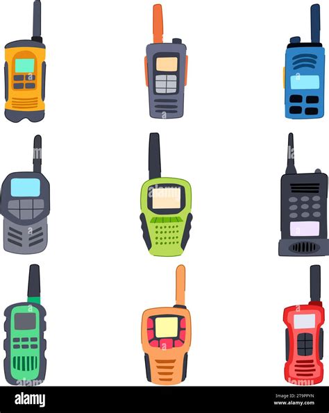 Walkie Talkie Set Cartoon Vector Illustration Stock Vector Image Art