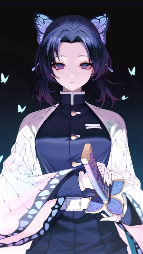 Shinobu Kochou Kimetsu No Yaiba 900x1600 Animewallpaper