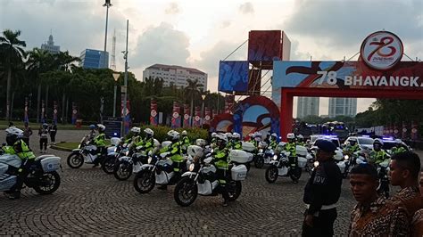 Parade Pasukan Defile Kendaraan Taktis Polri Di Hut Bhayangkara Ke