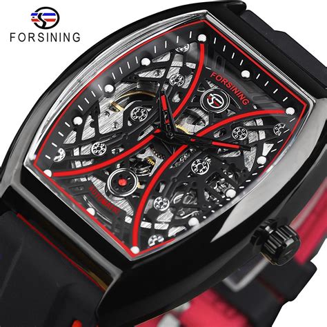 Cheap Forsining New Top Watch Barrel Hollow Face Watch Luminous