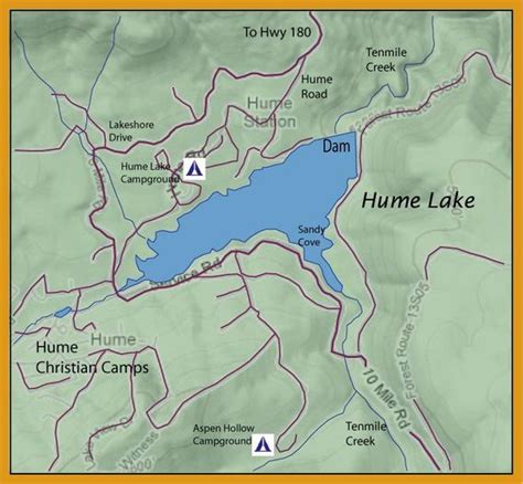 Hume Lake East Dam Hume Lake