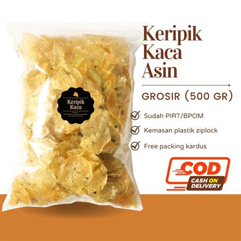 Jual Delish Snacks Keripik Kaca Asin Grosir Gr Snack Cemilan