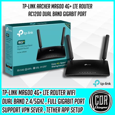 เราเตอร์ซิม Tp Link Archer Mr600 รองรับnt Sim 4g 2ca Gigabit Ac1200