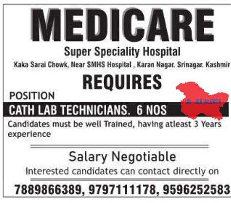 Medicare Super Speciality Hospital Job Advertisement 2024 Jk Job Alerts Find Job In Jammu