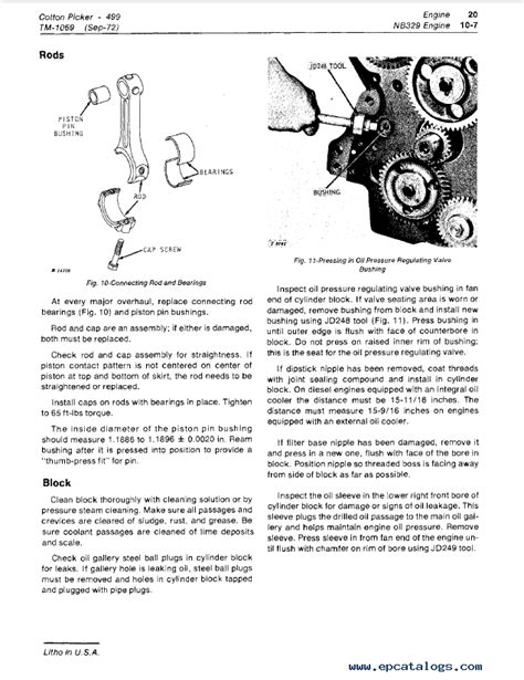 John Deere 499 Cotton Picker TM1069 Technical Manual PDF