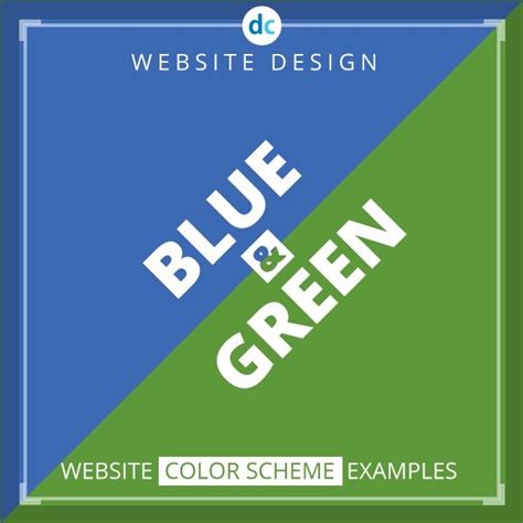 Blue And Green Website Design Color Themes Website Design Website Color Schemes Web Design