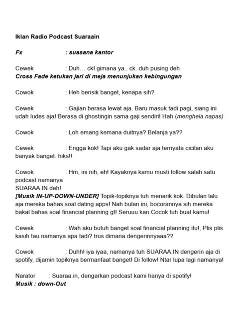 Contoh Naskah Iklan Panduan Lengkap Menuju Sukses Dalam Promosi