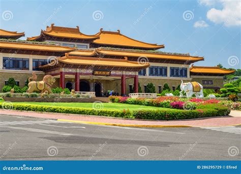 Colorful View of the Fo Guang Shan Buddha Museum, Taiwan Editorial Stock Image - Image of ...