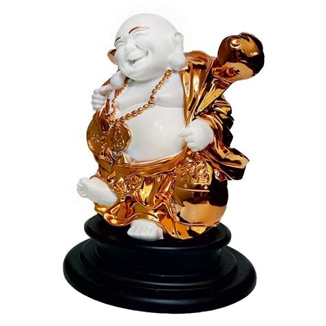 Golden Polyresin Laughing Buddha Statue For Home At Rs 3125 In Noida