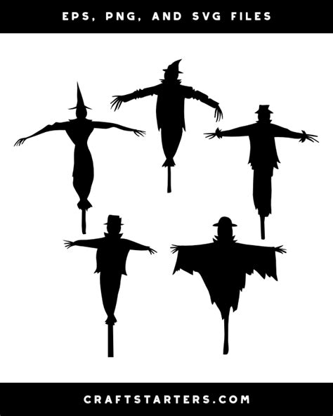 Scarecrow Silhouette Clip Art