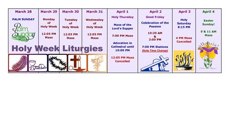 Holy Week Schedule 2021 Pro Cathedral Of The Assumption