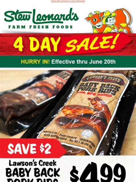 Stew Leonard's Gift Baskets: 4-DAY SALE: Hurry In - Big Savings End ...