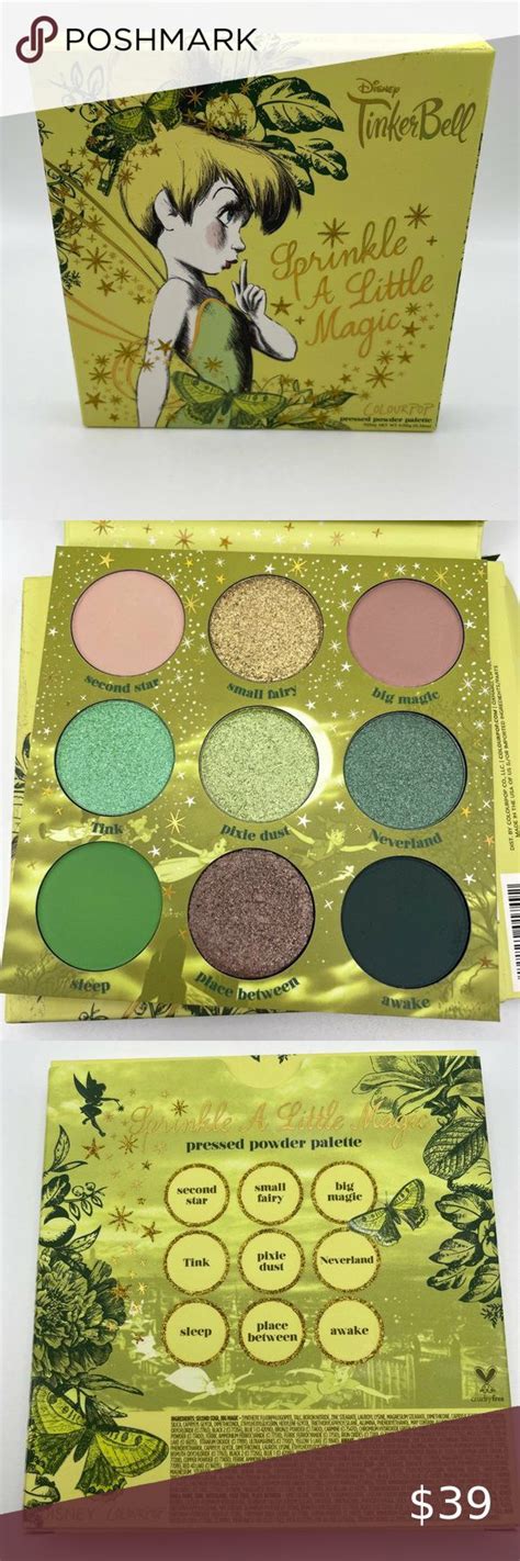 Colourpop Disney Tinker Bell Sprinkle A Little Magic Eyeshadow Pallet