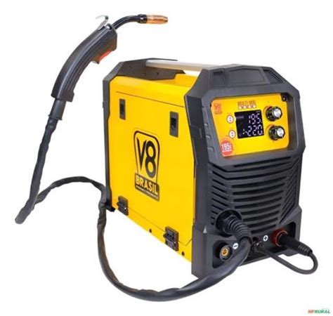 Maquina De Solda Mig Com Gas Profissional - Máquina de Solda V8 195I 220V Mig Mag Tig Eletrodo Com Gás Leve 895158