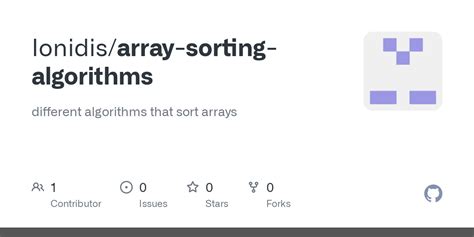 GitHub - Ionidis/array-sorting-algorithms: different algorithms that sort arrays