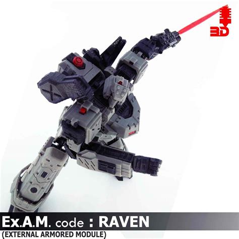 STL File Armored Core Last Raven Mecha 3DPrint Articulated Action