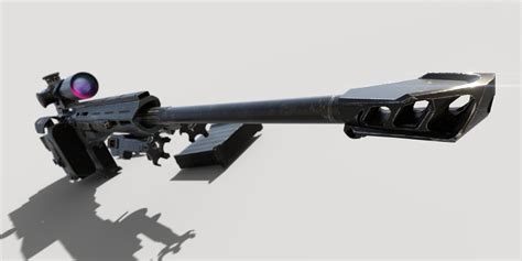 ArtStation - CDX-50 Tremor Sniper Rifle | Game Assets