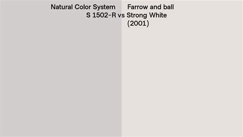 Natural Color System S 1502 R Vs Farrow And Ball Strong White 2001