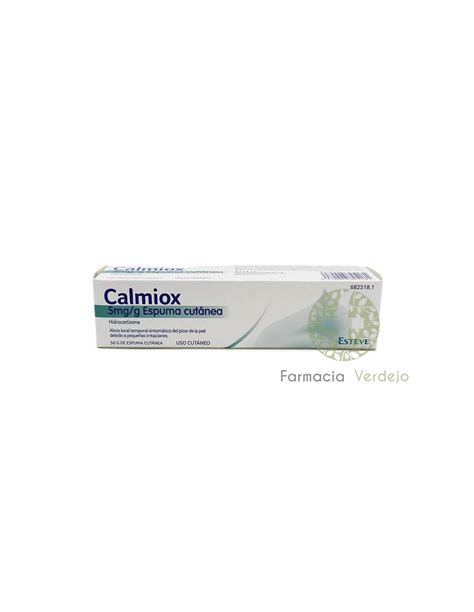 Calmiox Mg G Espuma Cutanea G Alivio Del Picor E Irritaci N En La Piel