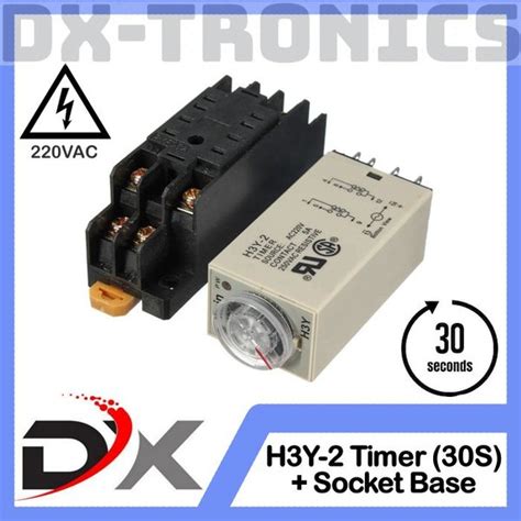 Jual Delay Timer H Y Relay Dpdt With Socket Base Vac S H Y Di