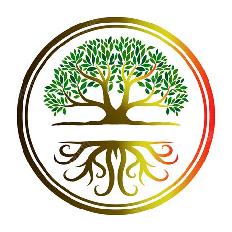 Tree Gold Logo And Roots Vector, Tree, Logo, Roots PNG and Vector with Transparent Background ...