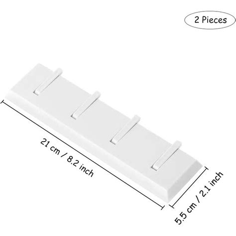 Set 2 Carlige De Perete Abs Alb Emagro