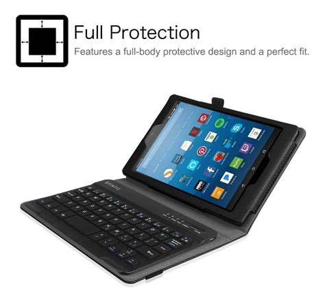 Funda Con Teclado Bluetooth Para Amazon Fire Hd 8 7ª g 5ª g Mercado