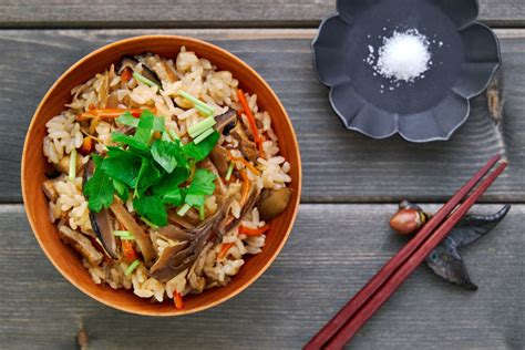 Takikomi Gohan Recipe 炊き込みご飯 Mushroom And Root Veggie Rice