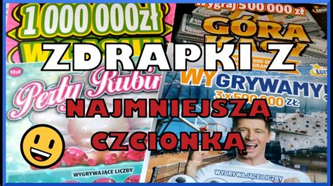 ODC 222 Miks zdrapek z malutką czcionką Pojawiło się bardzo ładne