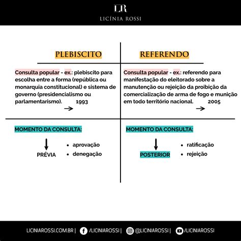 O Que Plebiscito E Referendo - * Plebiscito x Referendo – Licínia Rossi