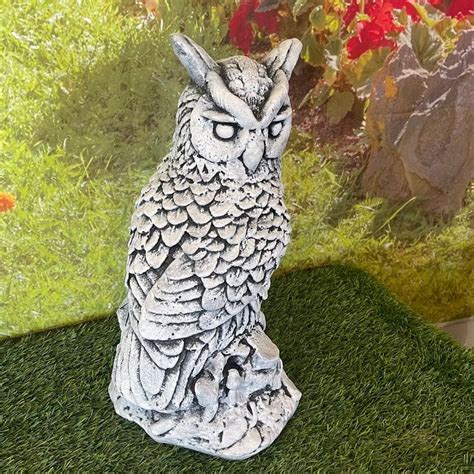 Large Arctic Owl Statue Sterling Statuary Handmade Brand New Solid