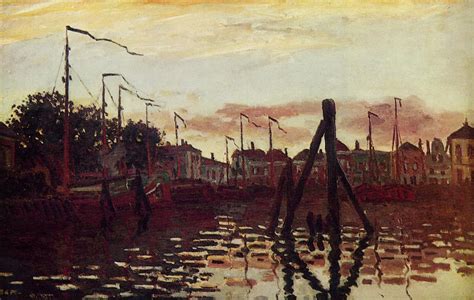 Gemälde Reproduktionen Der Hafen von Zaandam von Claude Monet 1840