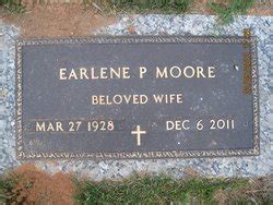 Earlene Pearce Moore M Morial Find A Grave