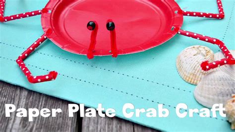 How To Make A Crab Craft From A Paper Plate Diy Youtube