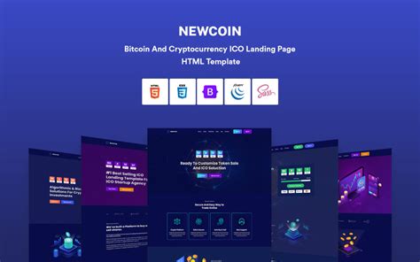 Newcoin Plantilla Html Ico De Bitcoin Y Criptomonedas