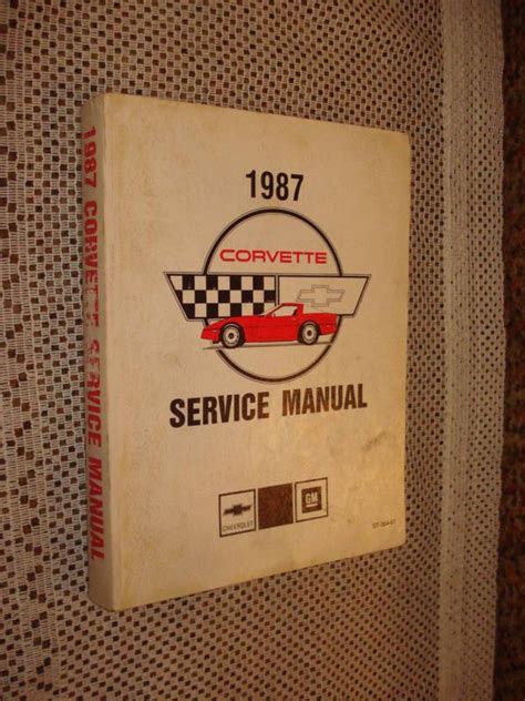 Buy 1987 Chevy Corvette Service Manual Shop Book Original In Carl