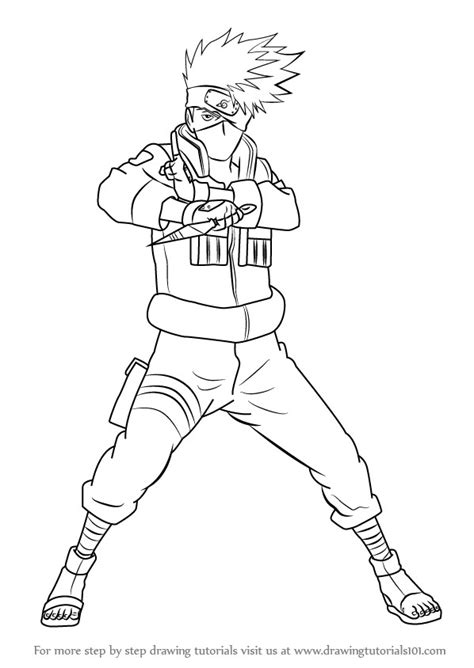 Kakashi Hatake Coloring Pages At Free Printable