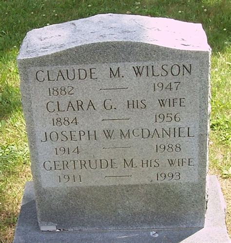 Claude Montford Wilson Find A Grave Memorial